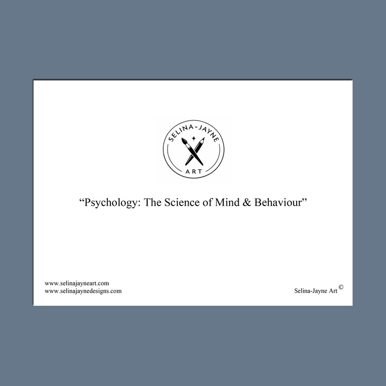Psychologist Card Psychology Greeting Card by Selina-jayne Art - Etsy UK