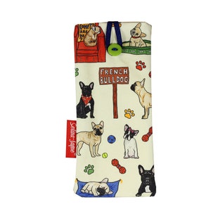 French Bulldog Soft Fabric Glasses Case by Selina-Jayne