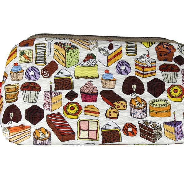 Cakes Cosmetic Bag by Selina-Jayne