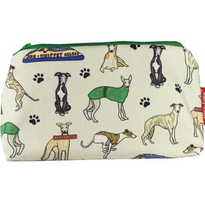 Whippet Dogs Cosmetic Bag by Selina-Jayne image 2