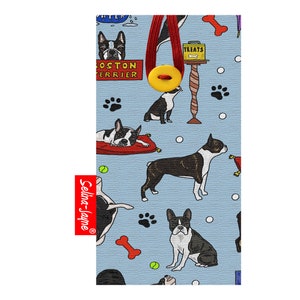Boston Terrier Soft Fabric Glasses Case by Selina-Jayne