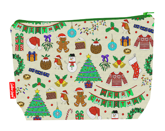 Christmas Wash Bag by Selina-Jayne