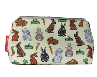 Rabbits Cosmetic Bag by Selina-Jayne