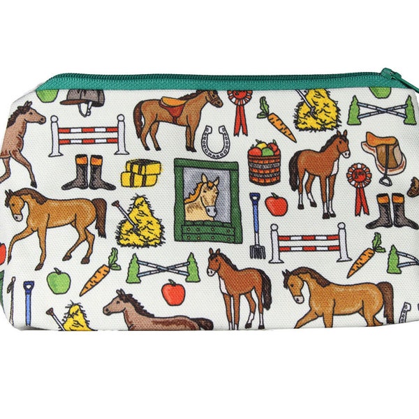 Horses Cosmetic Bag by Selina-Jayne