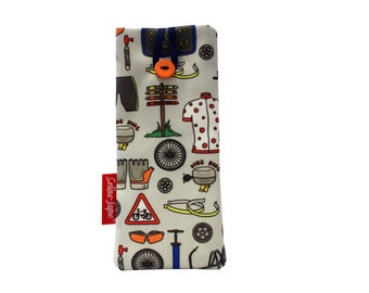 Cycling Soft Fabric Glasses Case by Selina-Jayne