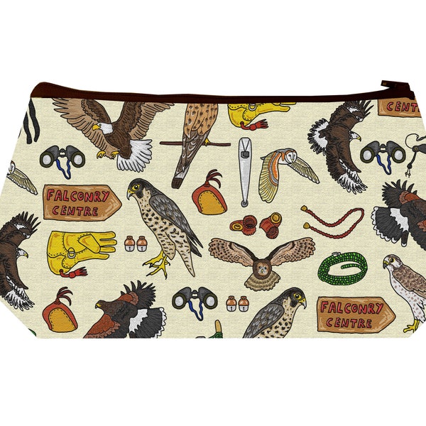 Falconry Cosmetic Bag by Selina-Jayne