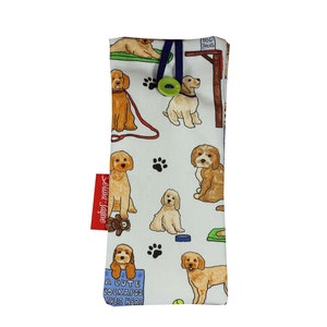 Cockapoo Dogs Soft Fabric Glasses Case by Selina-Jayne