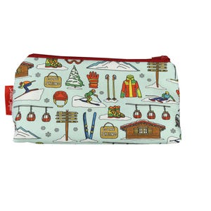 Skiing Cosmetic Bag by Selina-Jayne