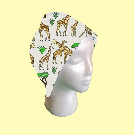 Scrub Cap Giraffe Design by Selina-jayne New Zealand