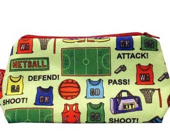 Netball Cosmetic Bag by Selina-Jayne