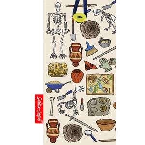 Archaeologist Soft Fabric Glasses Case by Selina-Jayne