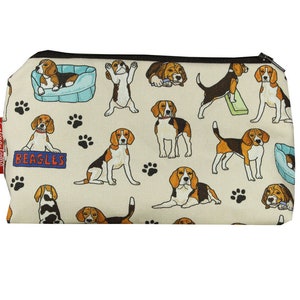 Beagles Dog Cosmetic Bag by Selina-Jayne