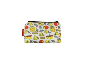 Mouse and Cheese Cosmetic Bag by Selina-Jayne
