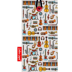 Music Soft Fabric Glasses Case by Selina-Jayne