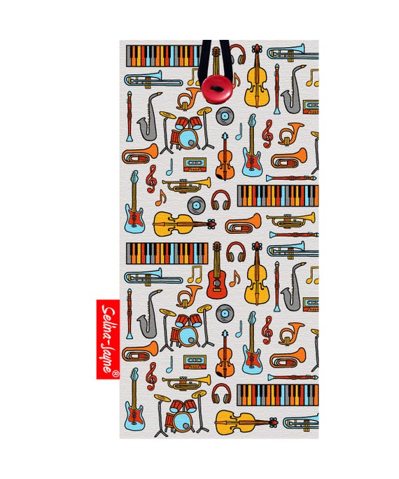 Music Soft Fabric Glasses Case by Selina-jayne
