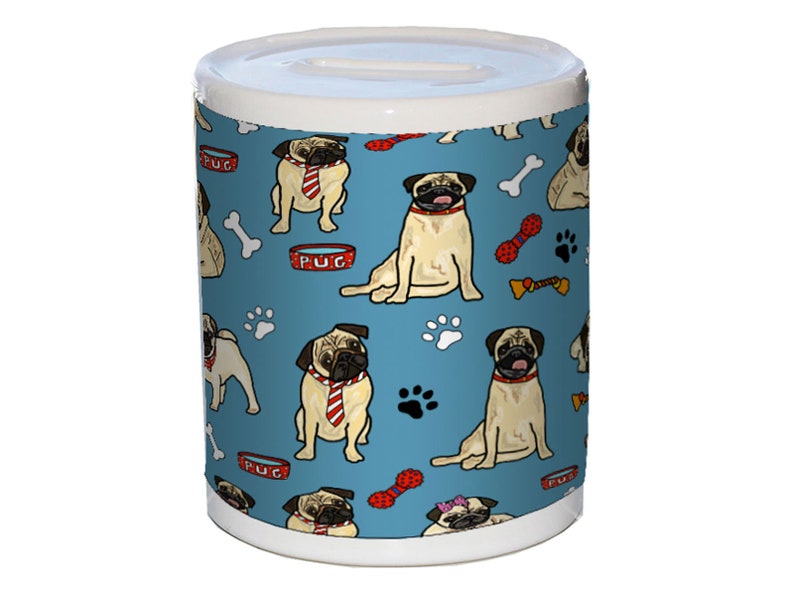 Selina-Jayne Pug Dogs Limited Edition Money Box