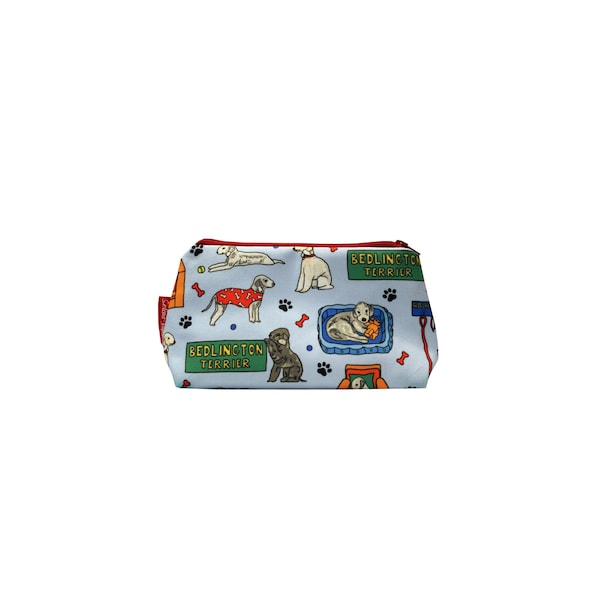 Bedlington Terrier Dog Cosmetic Bag by Selina-Jayne