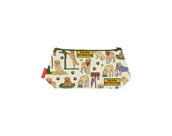 Golden Retriever Cosmetic Bag by Selina-Jayne