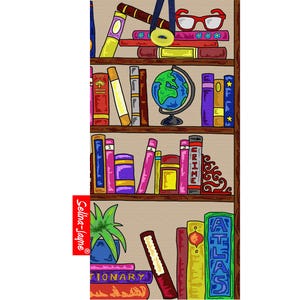 Books Soft Fabric Glasses Case by Selina-Jayne