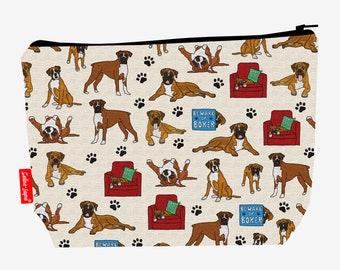 Boxer Dog Wash Bag by Selina-Jayne