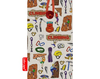 Climbing Mobile Phone Fabric Pouch Cover by Selina-Jayne