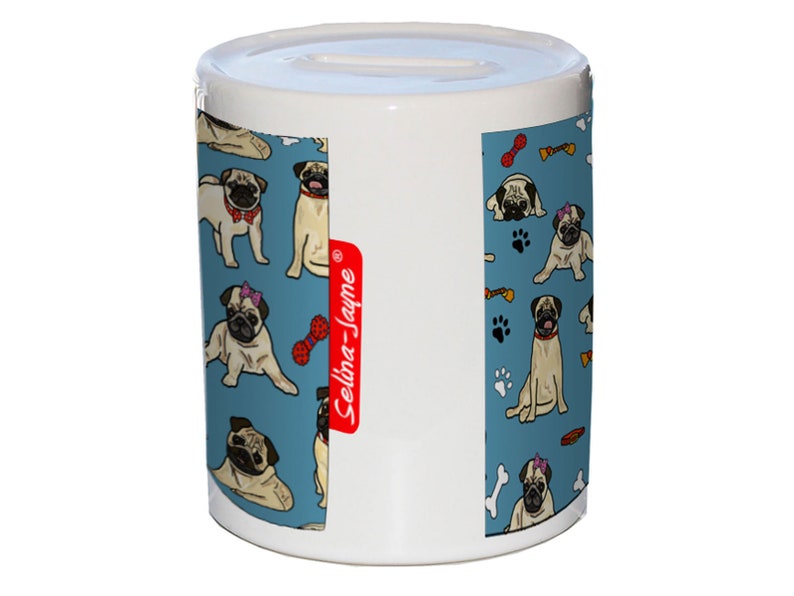 Selina-Jayne Pug Dogs Limited Edition Money Box