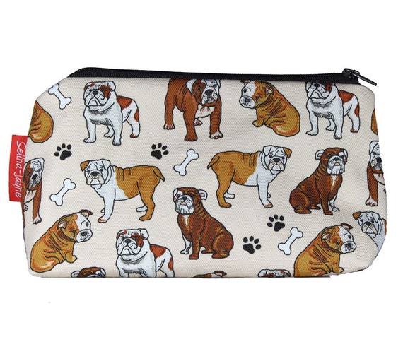 Pug Cosmetic Bag - Tan & Black Pug Cosmetic Bag - Tan & Black