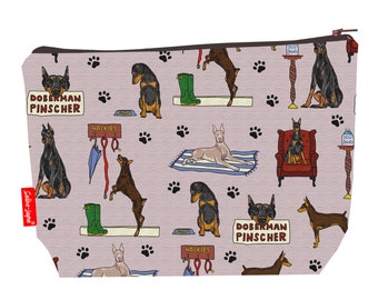 Doberman Pinscher Dogs Wash Bag by Selina-Jayne