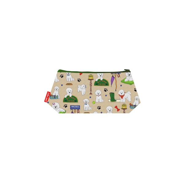 Bichon Frise Dog Cosmetic Bag by Selina-Jayne