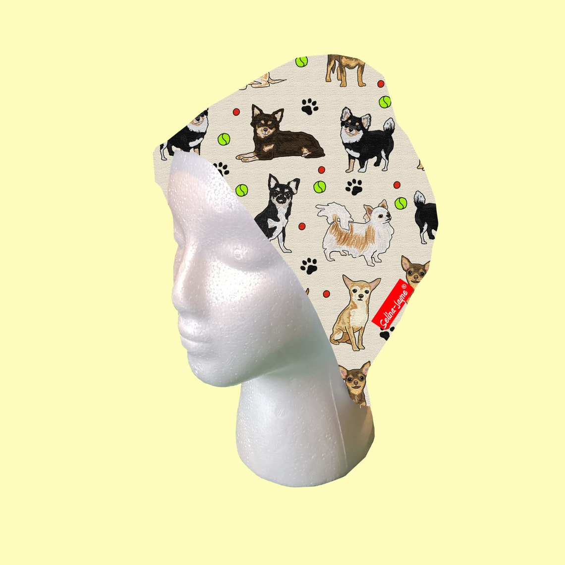 Scrub Cap Chihuahua Design by Selina-jayne - Etsy