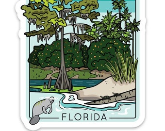 Florida Travel Sticker Jelly Press