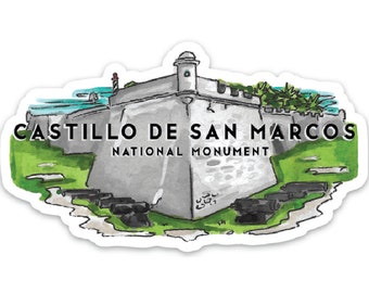 Castillo de San Marcos National Monument St. Augustine, Florida Sticker