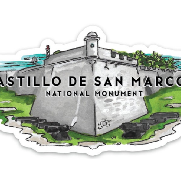 Castillo de San Marcos National Monument St. Augustine, Florida Sticker