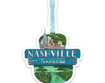 Nashville Tennessee Travel Sticker Jelly Press