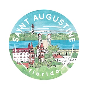 Saint Augustine, Florida Travel Sticker