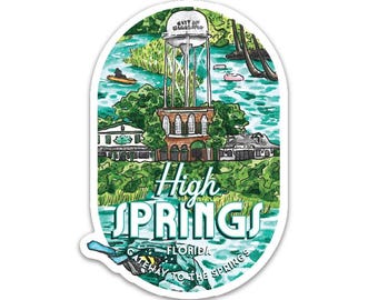 Pegatina Jelly Press de High Springs, Florida y Gainesville
