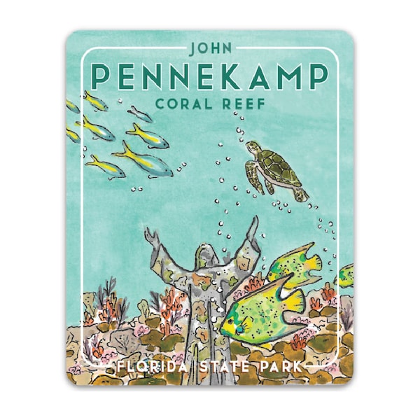 John Pennekamp Coral Reef Florida State Park Sticker