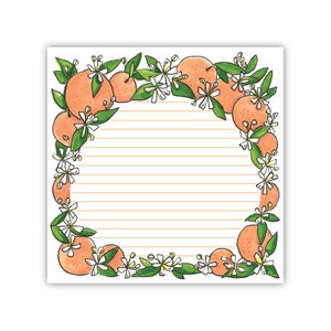 Orange Citrus Florida Tear-off Notepad Florida