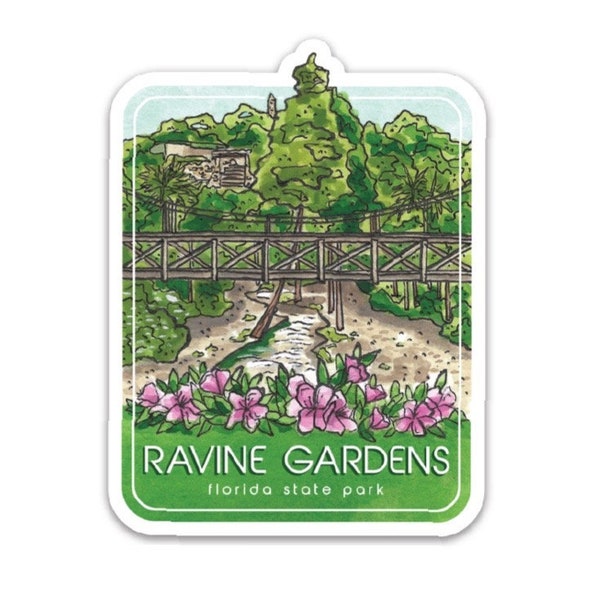 Ravine Gardens Florida State Park Palatka Sticker
