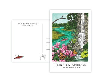 Rainbow Springs Springs Florida State Park Dunnellon, Florida Jelly Press Postal