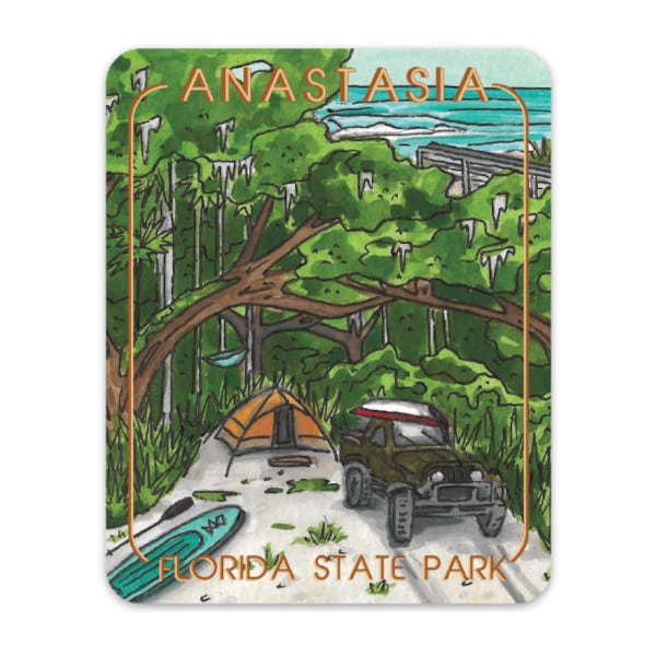 Anastasia State Park St. Augustine, Florida Sticker