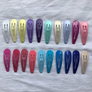 Mixed Hair Barrette Clips (Sets of 5) Colourful Selection Snap clips 2