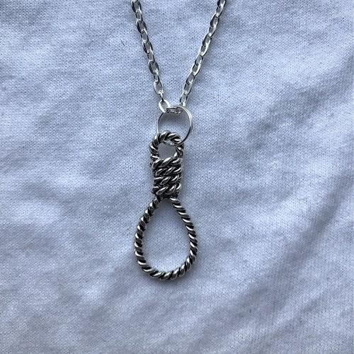 Hangmans Noose Silver Necklace 