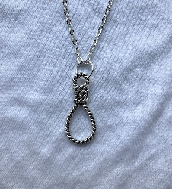 Hangmans Noose Silver Necklace & Pendent Emo Goth Cool Etsy