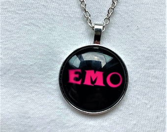 Emo Necklace and Pendent | goth spooky Halloween bones