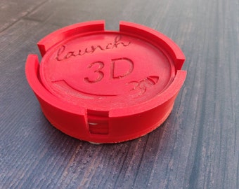 Four Bespoke Drink Coasters – 3D printed Homeware, Plastic coasters, custom coasters, unique coasters