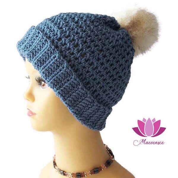 bonnet femme Pompom "Collection Maevensce"