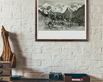 Africa Vintage Mountain Scenes