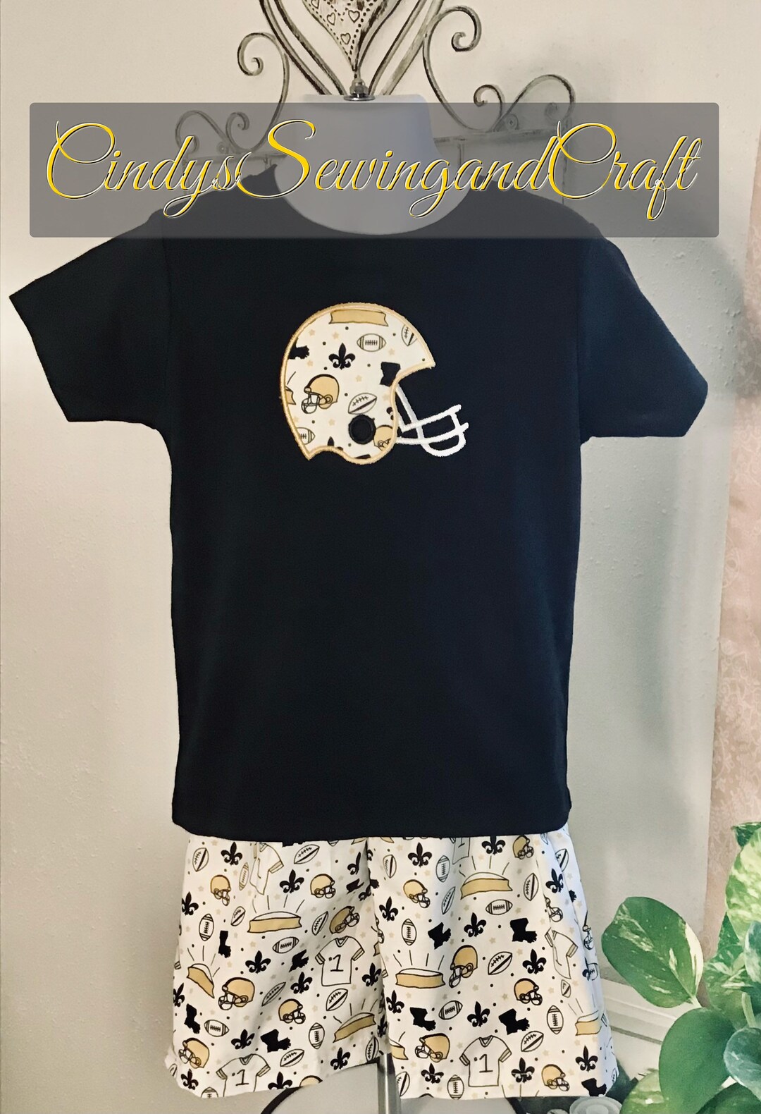 Boys Saints Football Fan Shorts Set Etsy