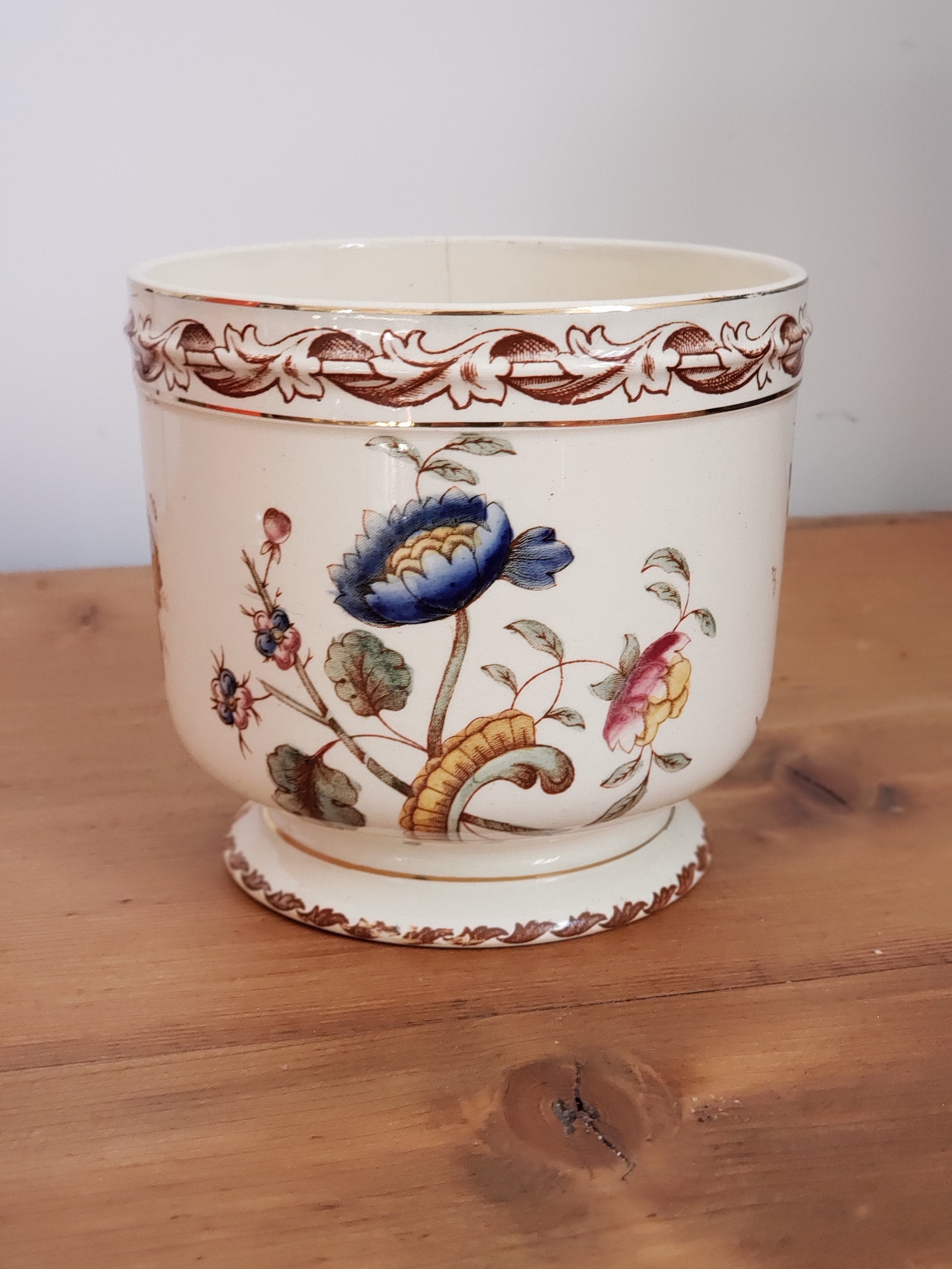 4 ANCIENS PETITS POTS A CREME PORCELAINE DE PARIS BLANC MONOGRAMME